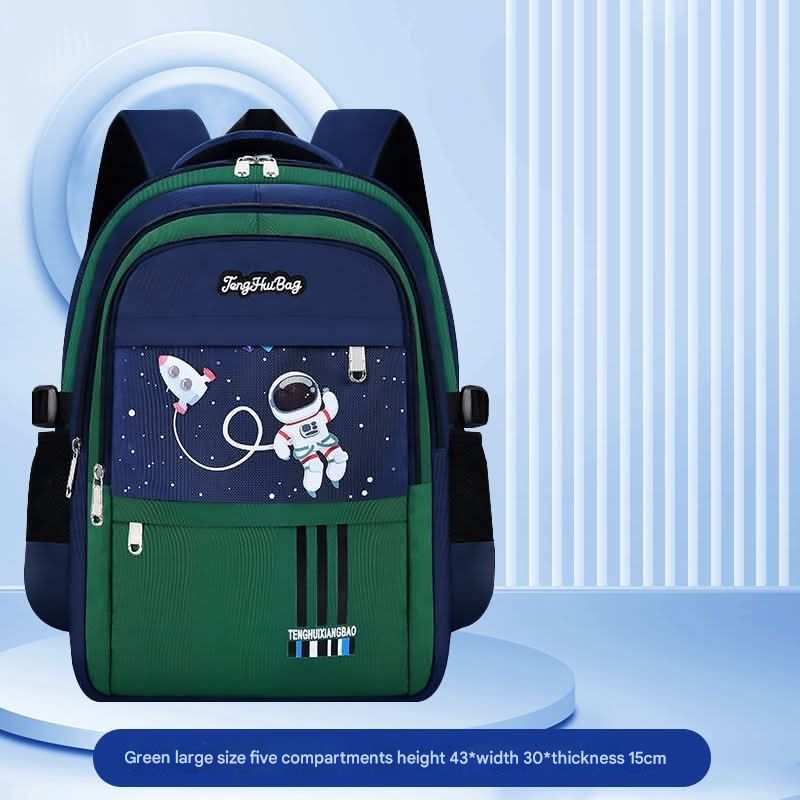 Boys' Elementary School Backpack – Large-Capacity Schoolbag for Grades 1-6