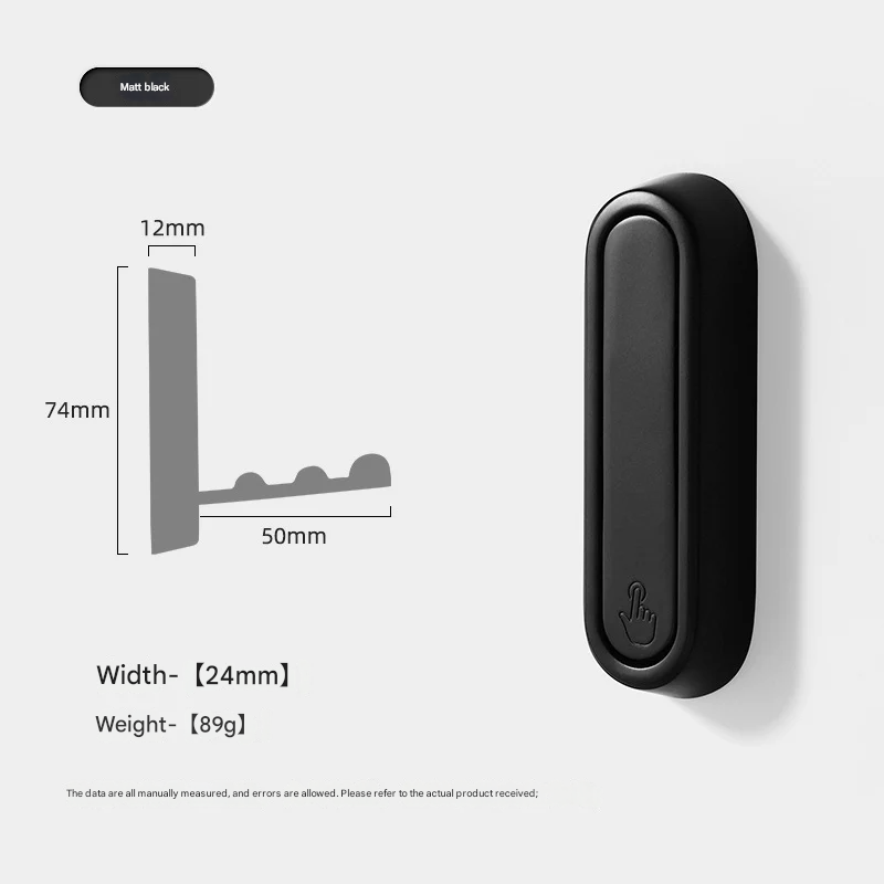 Foldable Zinc Alloy Wall Hook – Modern Electroplated Clothes & Bag Hook