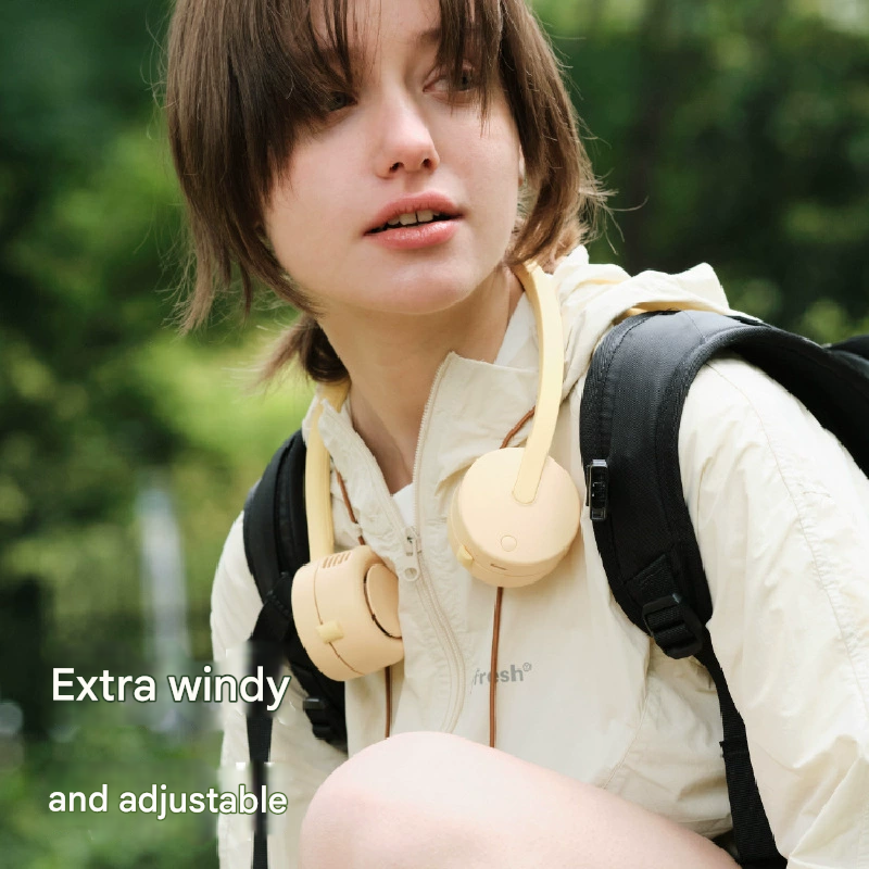 Portable Leafless Neck Fan – USB Rechargeable