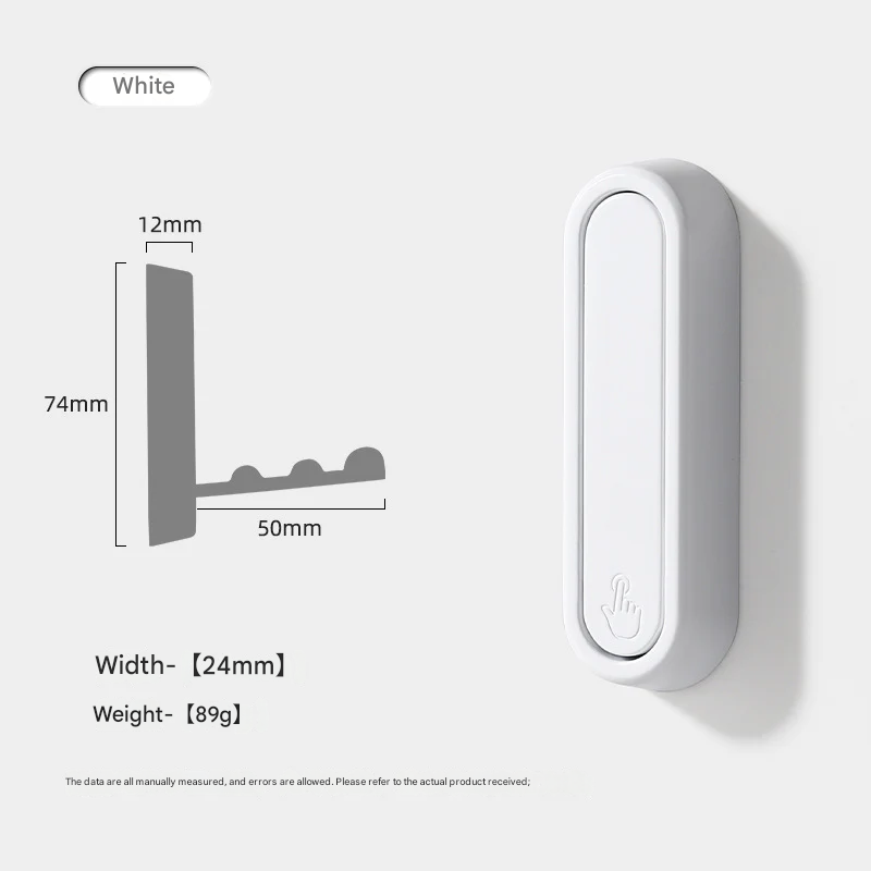 Foldable Zinc Alloy Wall Hook – Modern Electroplated Clothes & Bag Hook