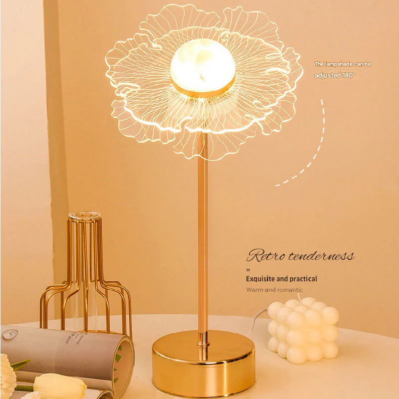 Dimmable Butterfly Night Light – Luxury Acrylic Table Lamp for Bedroom