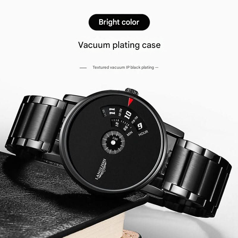 Ultra-Thin Men’s Quartz Watch, Large Dial