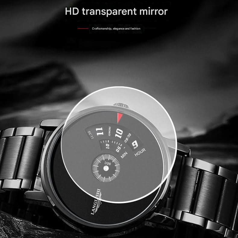 Ultra-Thin Men’s Quartz Watch, Large Dial