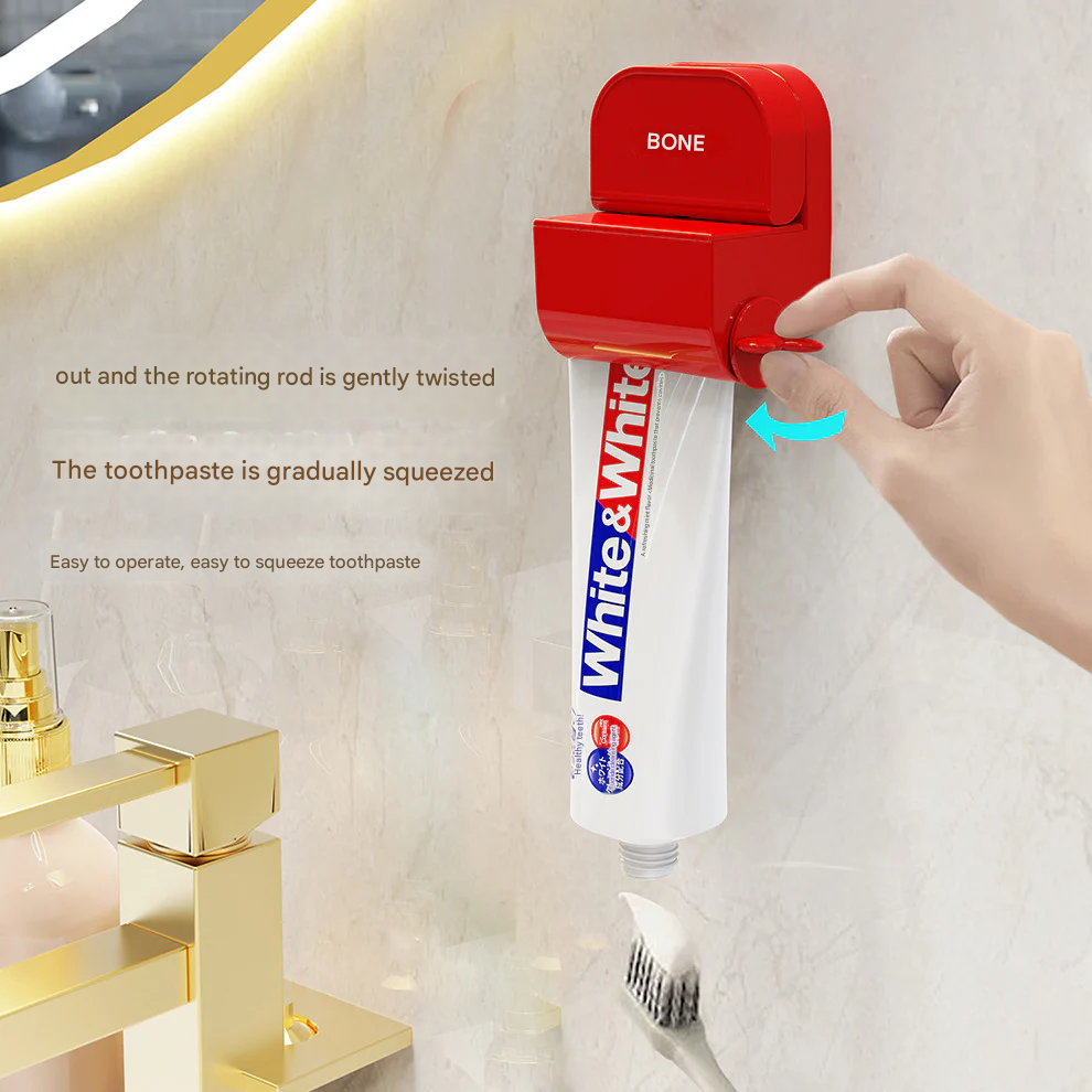 Automatic Suction Cup Toothpaste Squeezer – Hands-Free Dispenser for Facial Cleanser & Cream