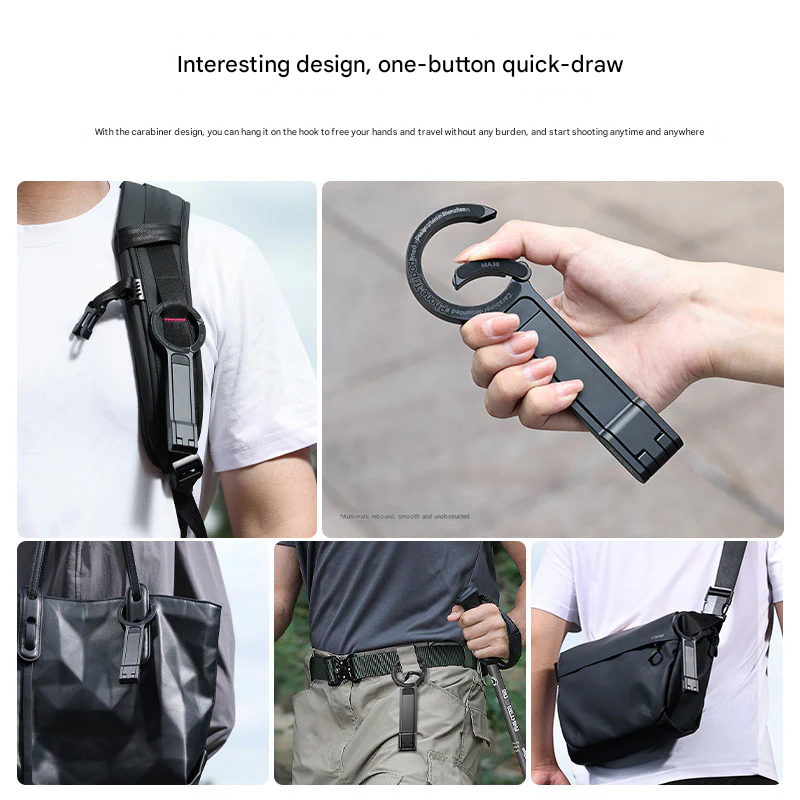 MagSafe Phone Tripod Stand – 360° Rotating Magnetic Holder with Spring Buckle
