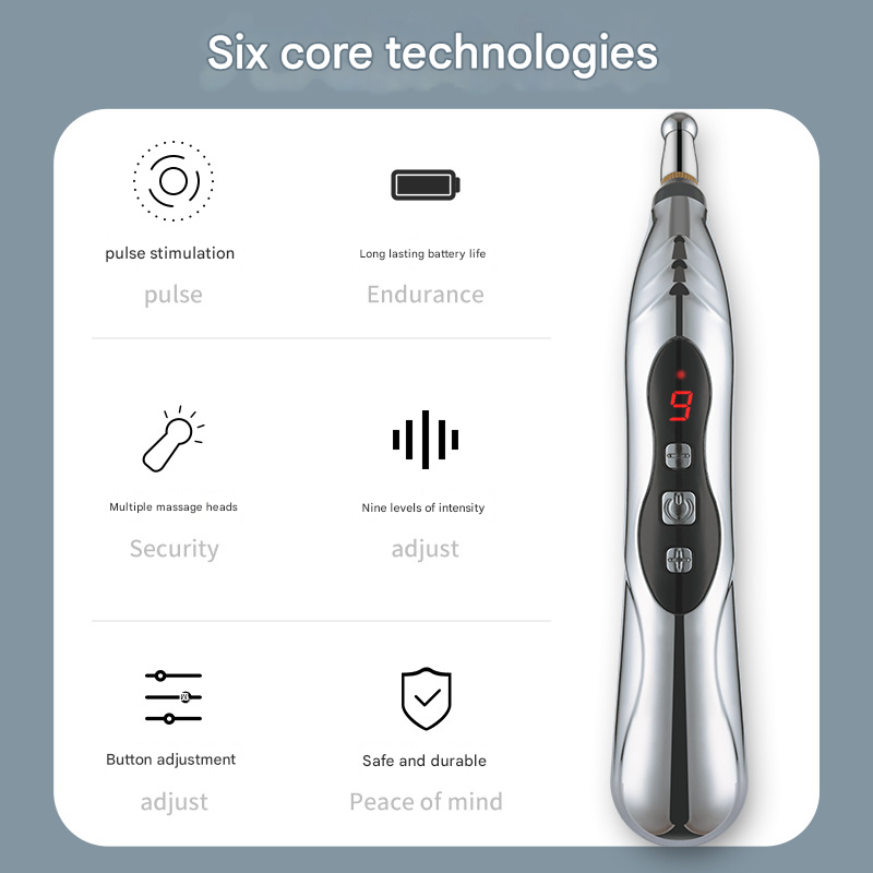 5-in-1 Acupuncture Massage Pen – Electronic Pain Relief Therapy