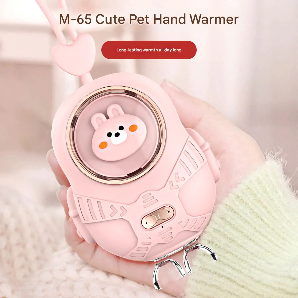 USB Self-Heating Hand Warmer Power Bank – Bear Shape