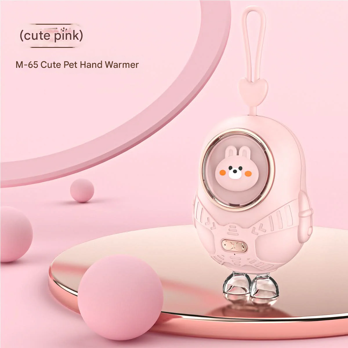 USB Self-Heating Hand Warmer Power Bank – Bear Shape