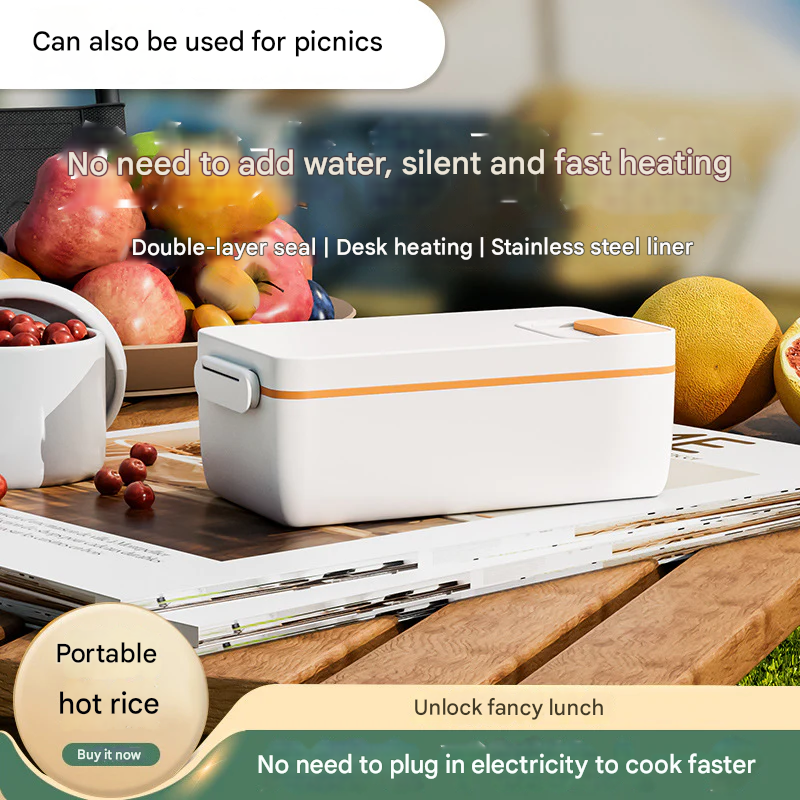 Rechargeable Electric Lunch Box – Portable Food Warmer for Office & Home