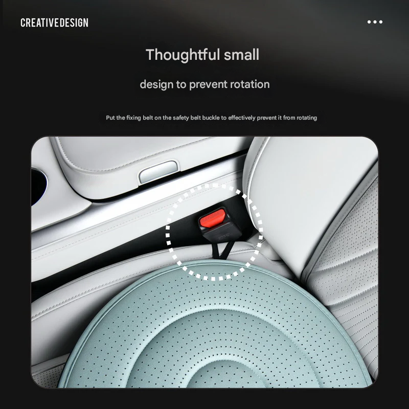 360° Rotating Car Seat Cushion – Breathable Support for Seniors & Pregnant Women