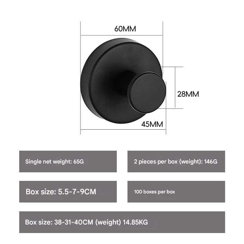 Stainless Steel Suction Cup Wall Hook – Punch-Free Heavy-Duty Bathroom & Kitchen Organizer