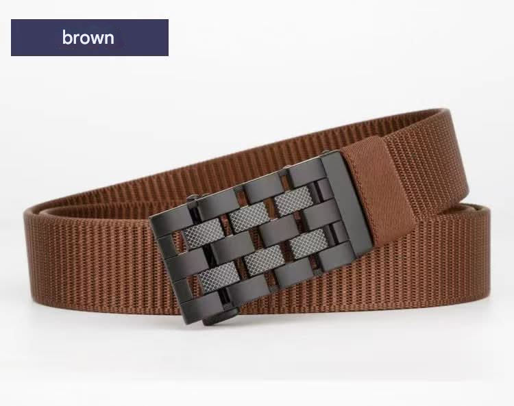 Unisex Sports Outdoor Nylon Fabric Belt with Automatic Iron Buckle – Casual