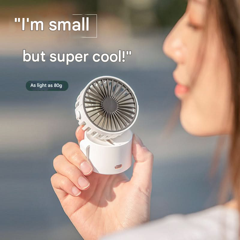 Rechargeable Neck Fan – Ultra-Quiet USB Mini Fan with 3 Speeds