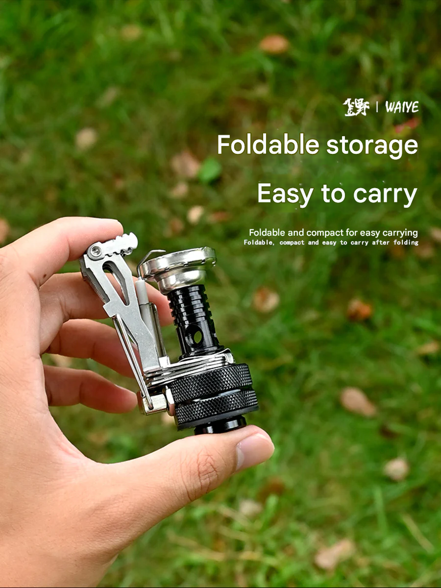 Portable Camping Stove with Electronic Ignition – All-in-One Butane Gas Cooker