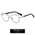 Women’s Square Metal Blue Light Blocking Glasses – Full Frame Anti-UV Eyewear
