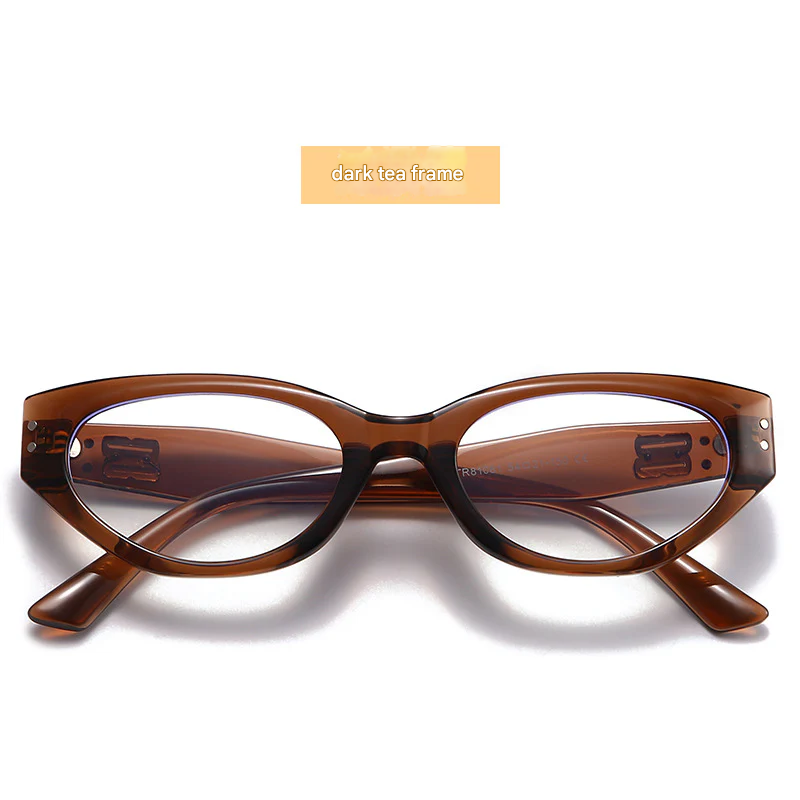 Cat-Eye Anti-Blue Light Glasses – TR90 Butterfly Frames for Small Faces, Myopia-Ready