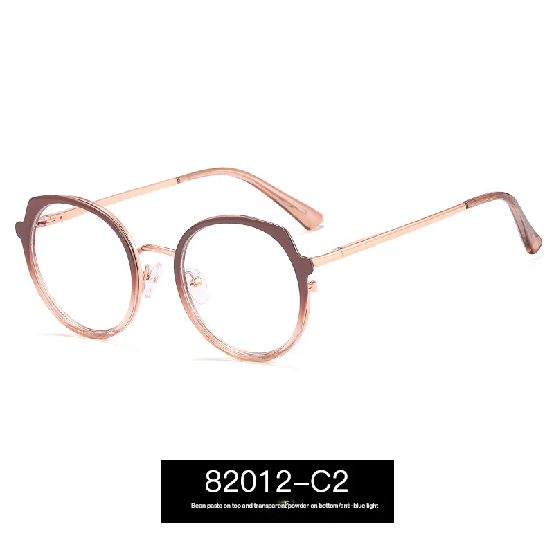 Women’s Round TR90 Blue Light Glasses Frame – Ultra-Light Full Frame Eyewear