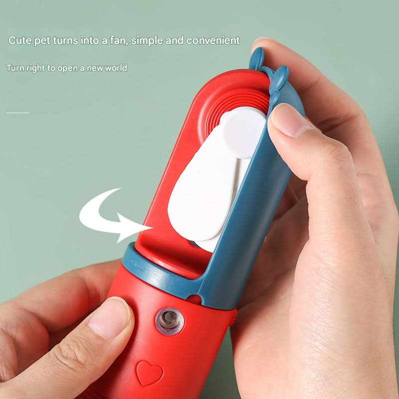 Portable USB Mini Fan & Humidifier – Cute Pet Design