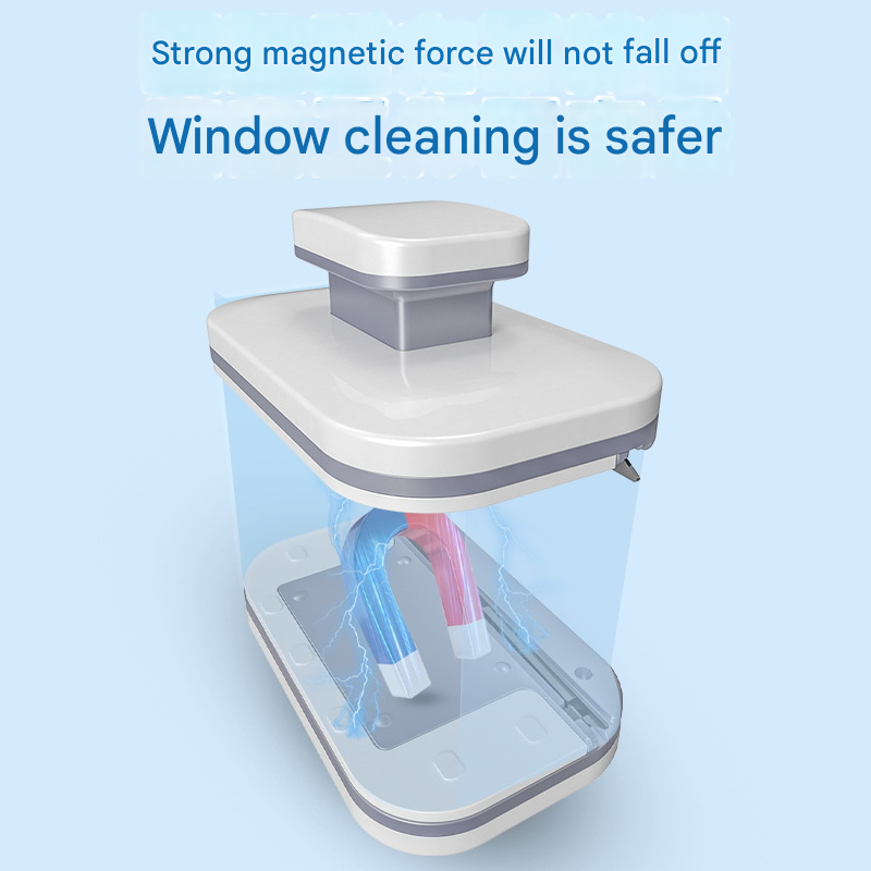 Double-Sided Magnetic Glass Cleaner – Strong Magnetic Window Wiper for Single-Layer Glass