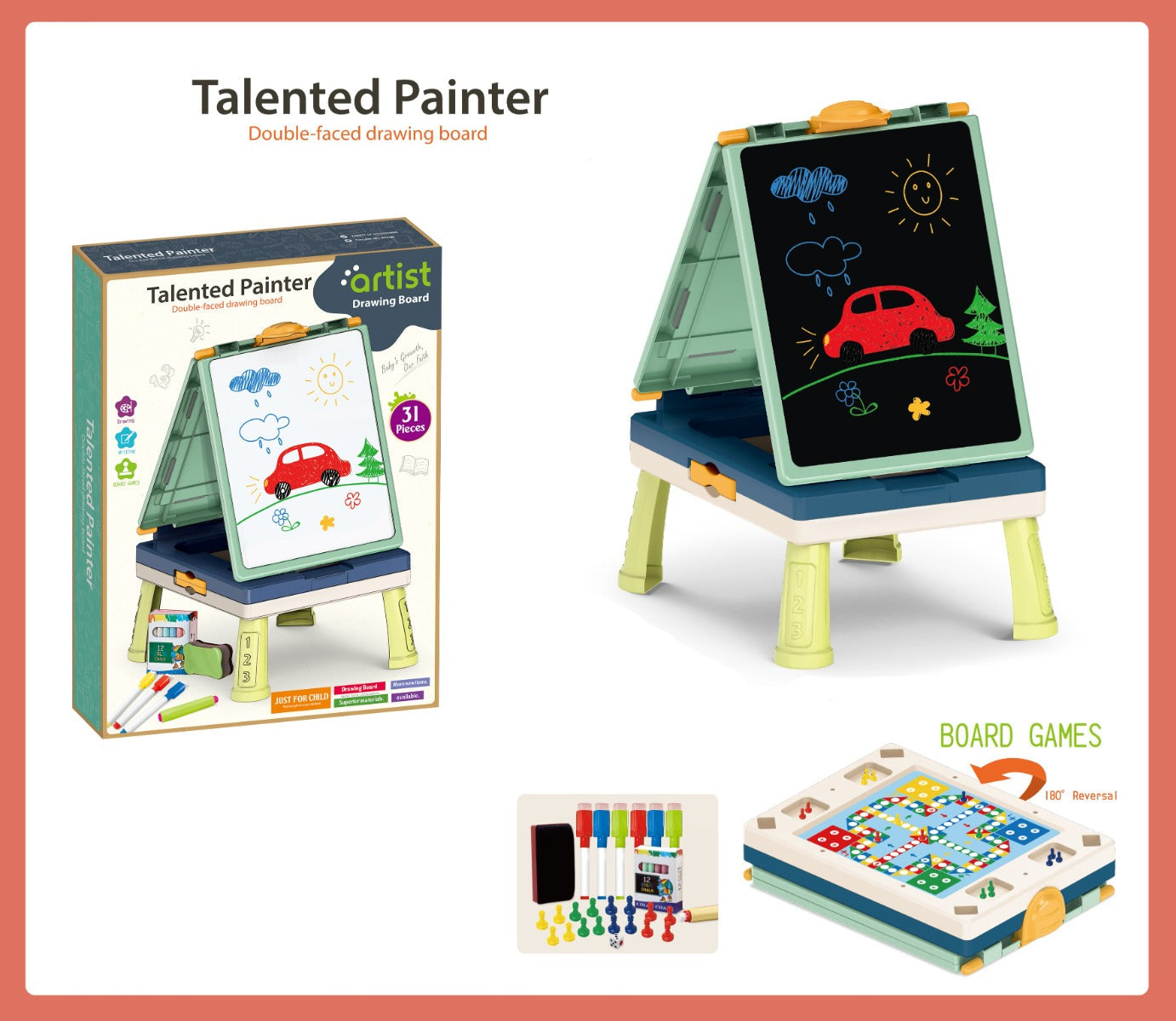 Talented Painter Double Sided Drawing Board