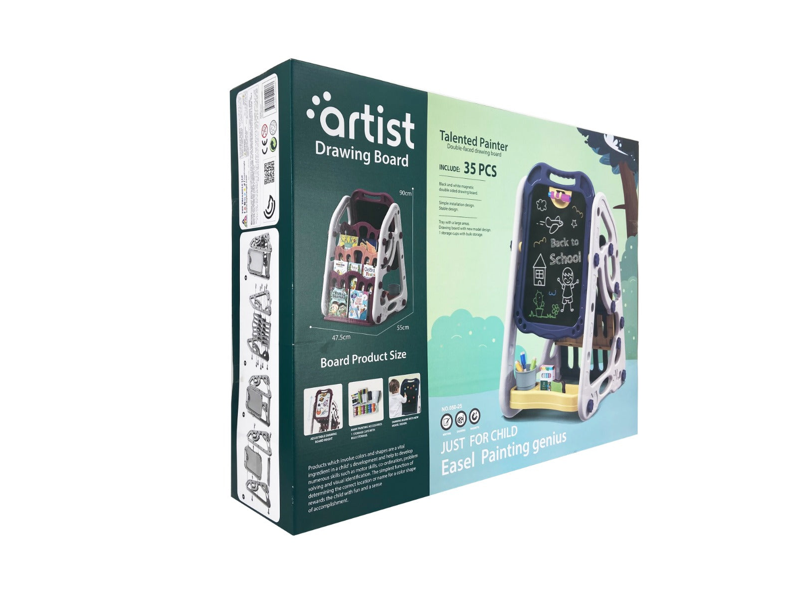 Talented Painter Double Sided Drawing Board 35pcs
