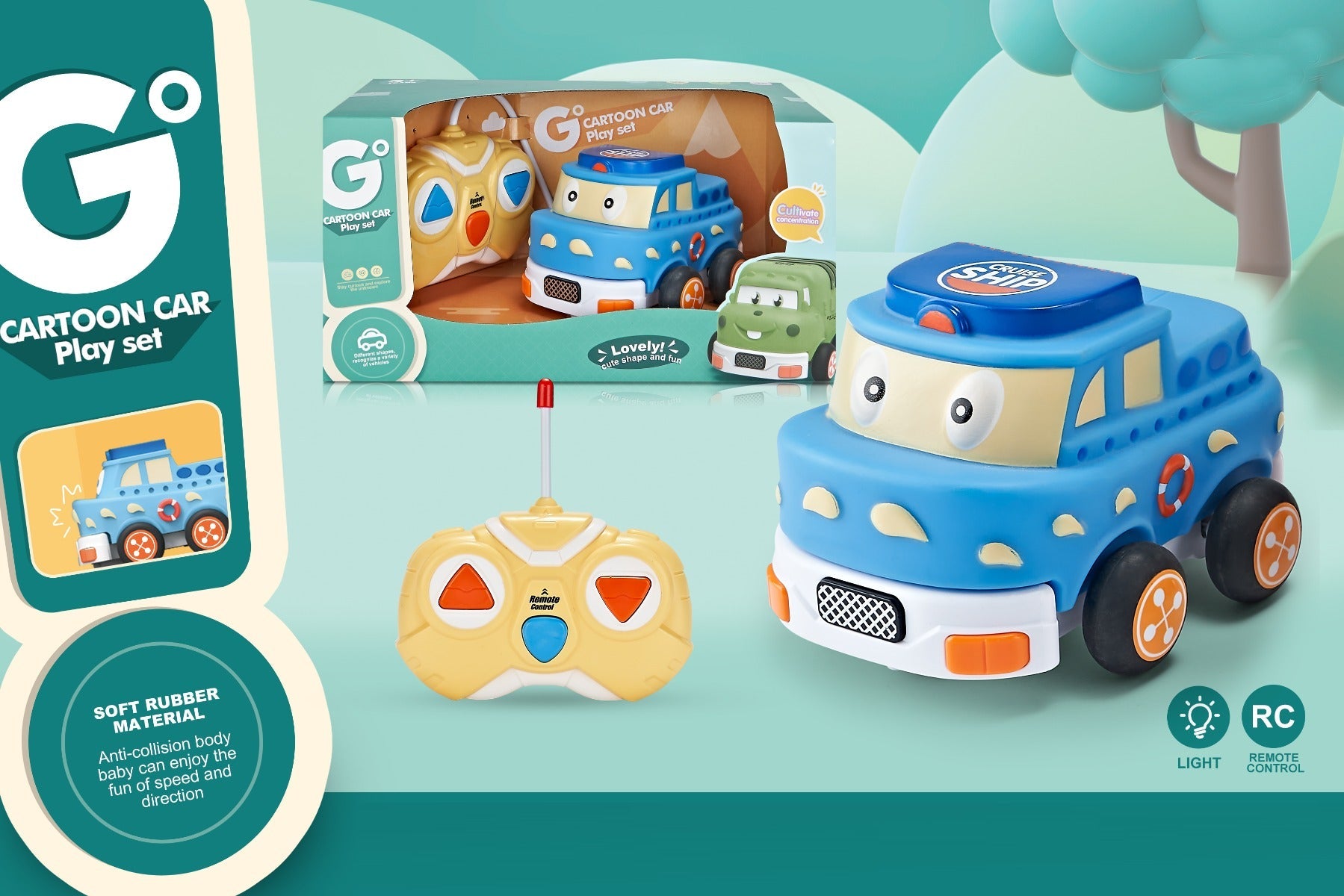 Cartoon Car Remote Control 2 Way Cartoon Sailor Car
