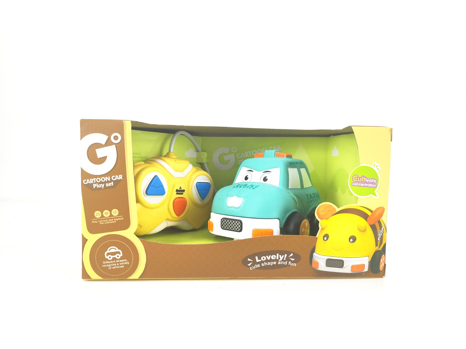 Cartoon Car Remote Control 2 Way Cartoon Taxi Car