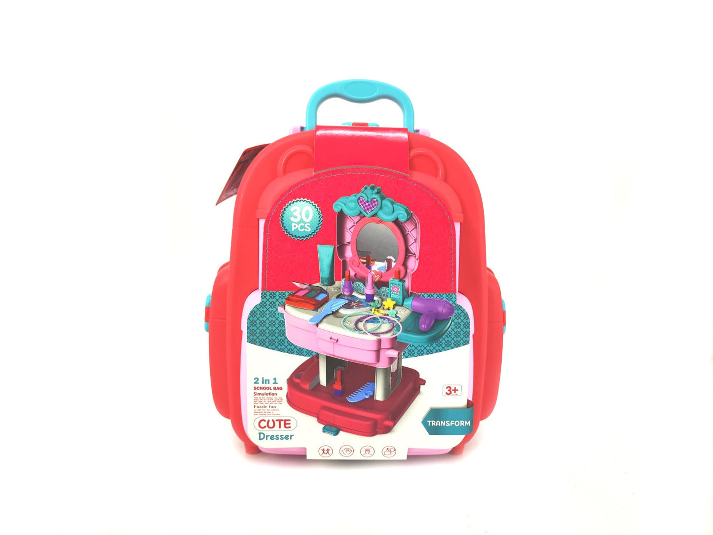 2 in 1 Dress Up Set Backpack Style
