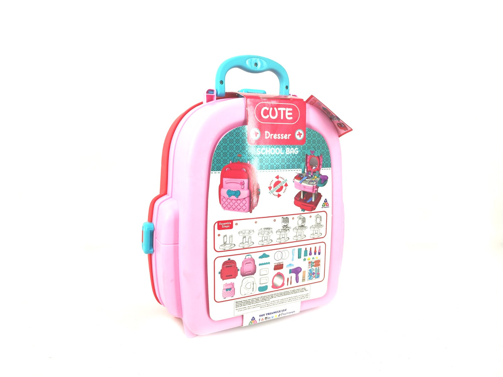 2 in 1 Dress Up Set Backpack Style