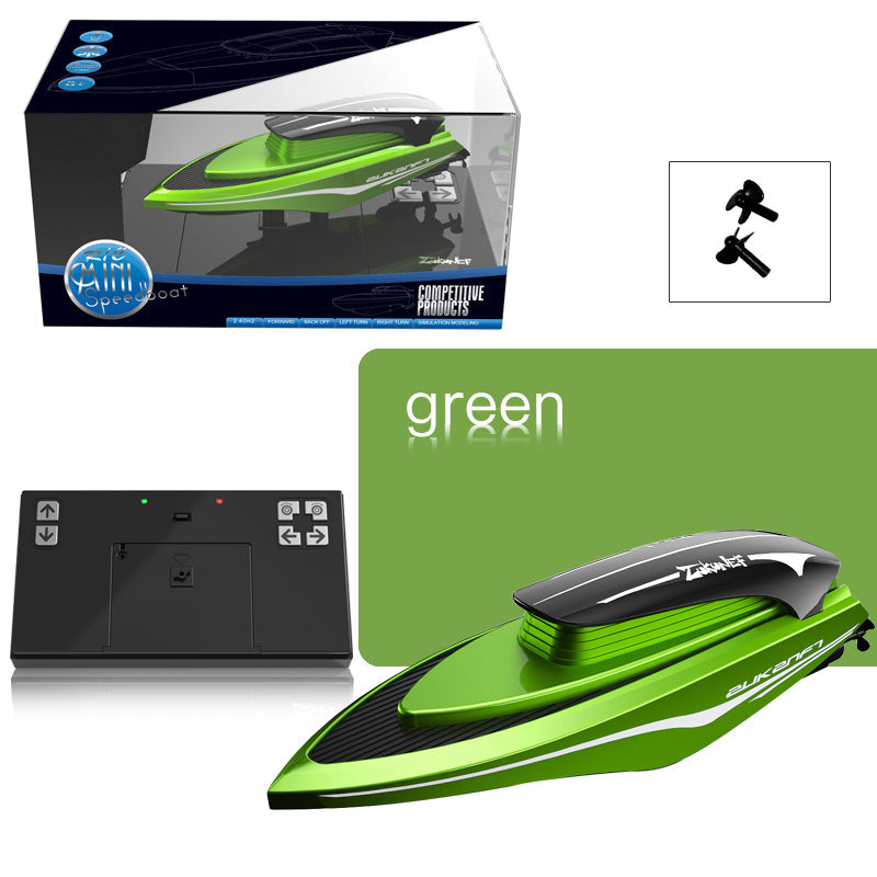 Remote Control High Speed Boat With Light Green