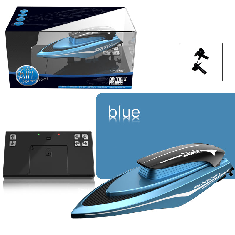 Remote Control High Speed Boat With Light Blue