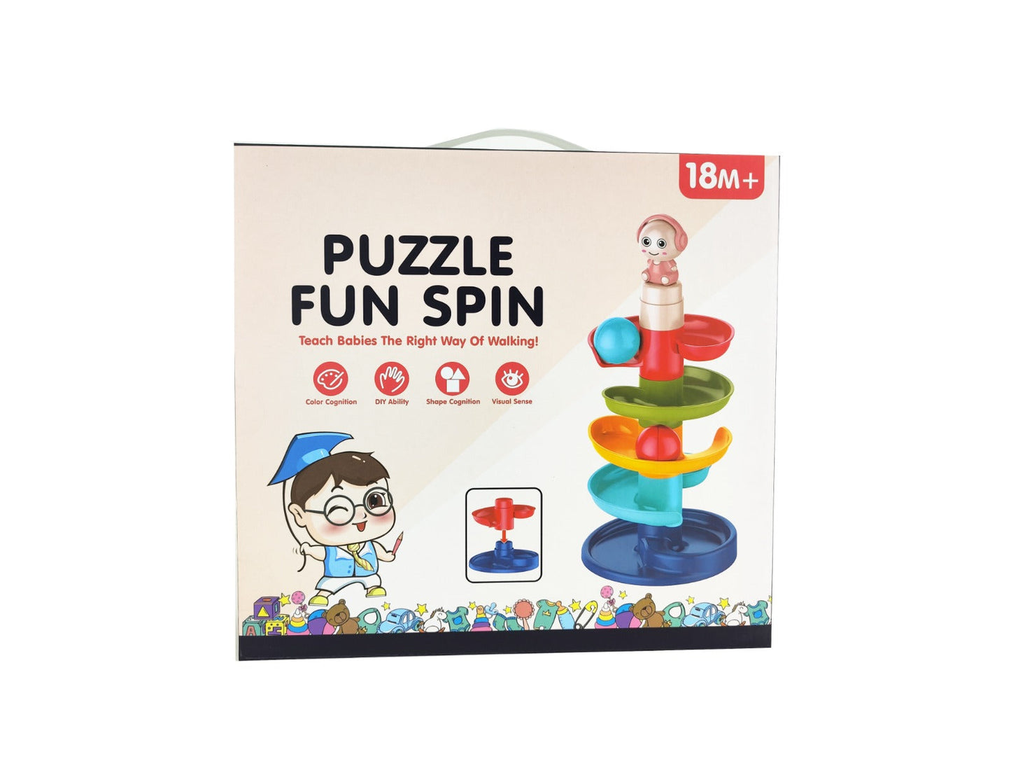 Play & Learn Infant Spin Toy with Light