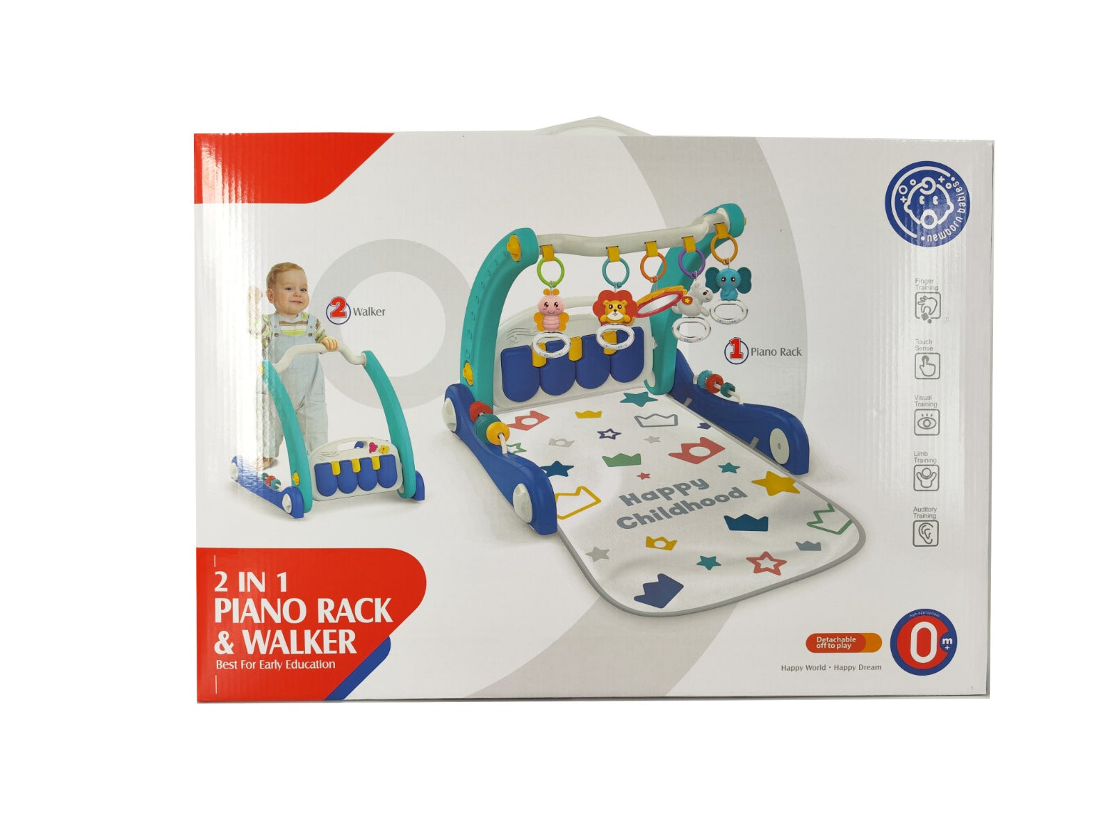 Play & Learn Infant 2 in 1 Walker and Playmat