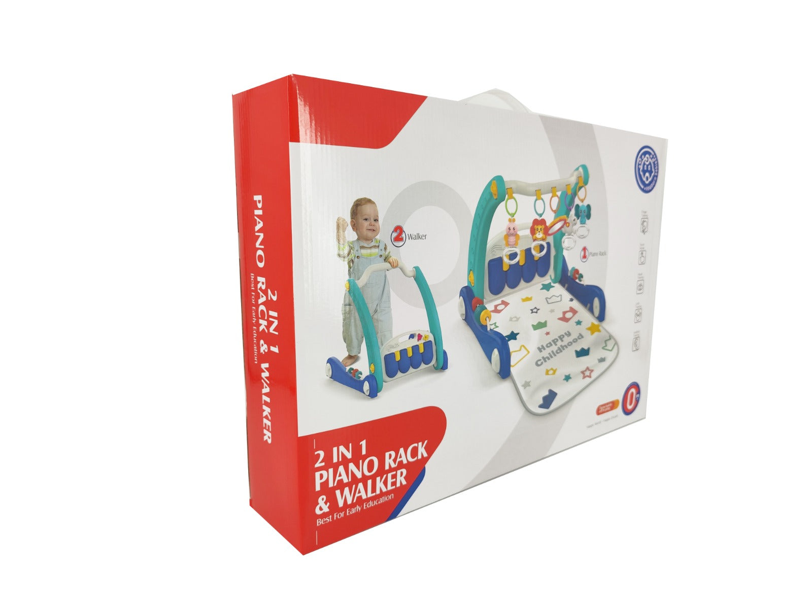 Play & Learn Infant 2 in 1 Walker and Playmat