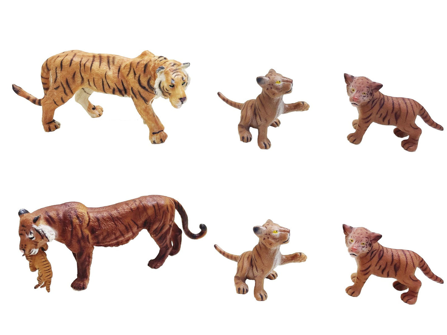 Model Animal Series Figure Tiger 3pcs Set Assorted