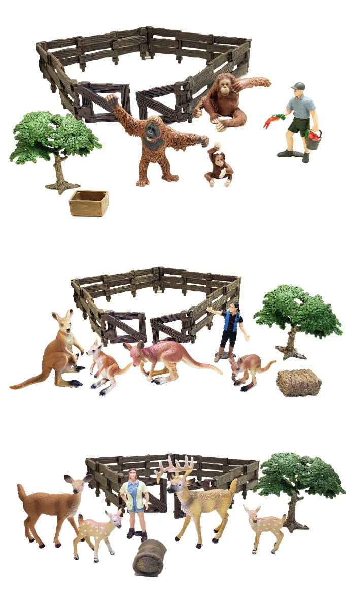 Model Animal Series Figure Mix 3pcs Set 2 Assorted