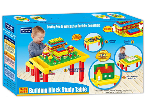 Building Block Study Table Multi Activity Table Set Toys without Chair UG6601