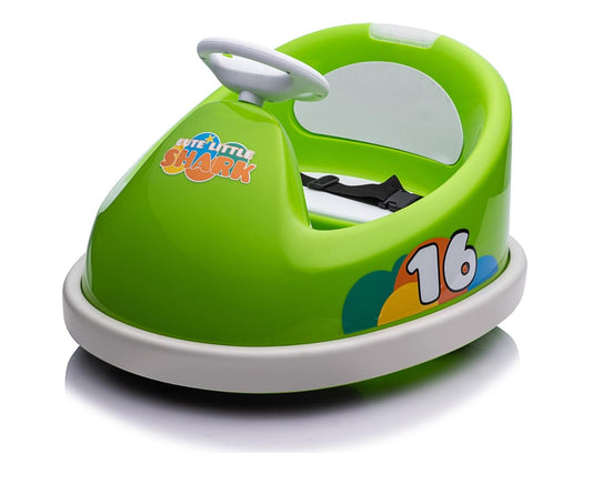Little Shark 6V Battery Operated Bumper Car Green