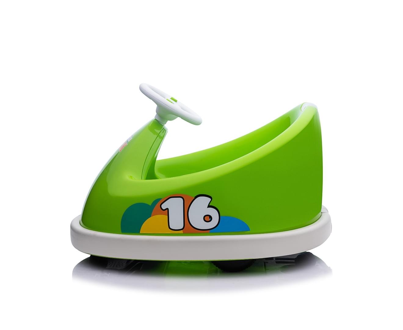 Little Shark 6V Battery Operated Bumper Car Green