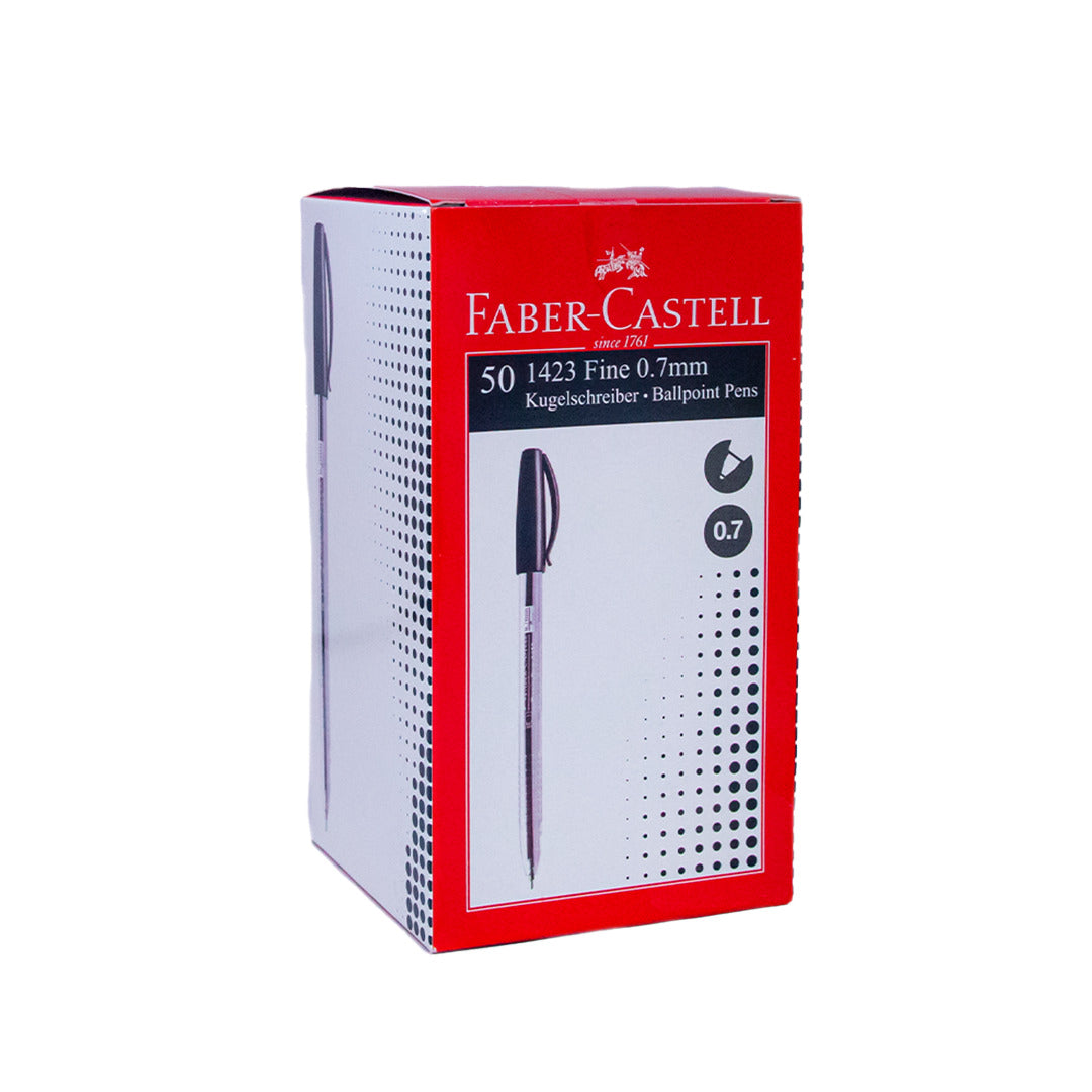 Faber Castell Ball Pen Black Colour 1 Box 50 Pcs