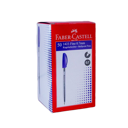 Faber Castell Ball Pen Blue Colour 1 Box 50 Pcs
