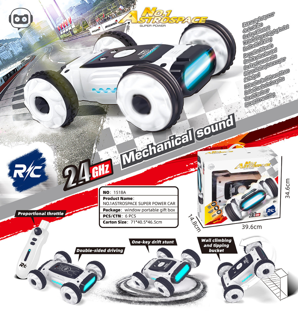Double Sided RC Stunt Car