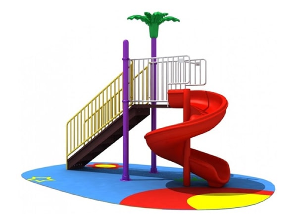 Outdoor Spiral Slide