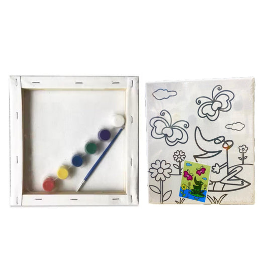 Artist Canvas With Picture And Colour