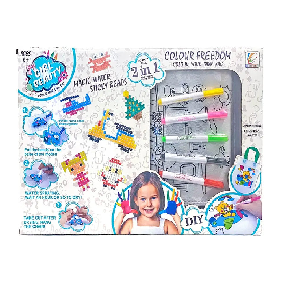 Diy Graffiti Bag With Magic Water Sticky Beads
