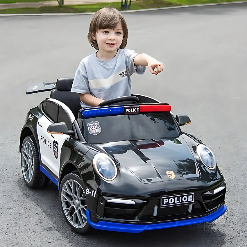 Powerche Police Ride On Car with Remote Control