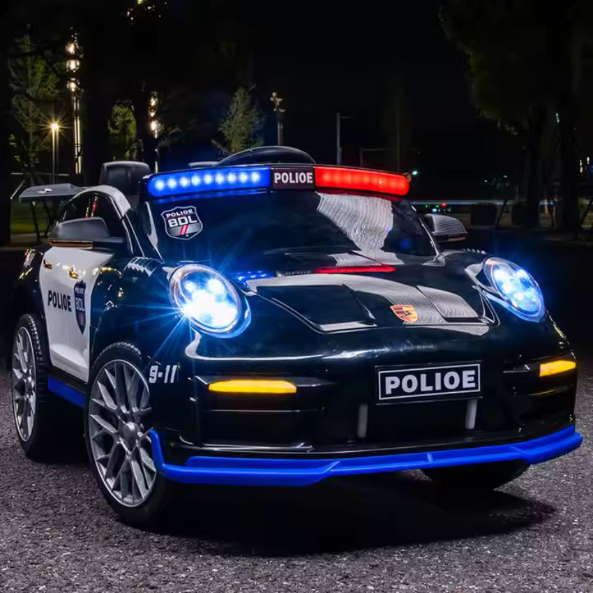 Powerche Police Ride On Car with Remote Control