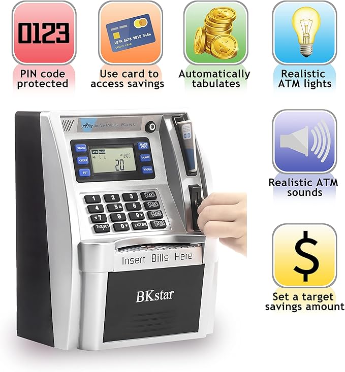 Atm Savings Bank Personal Atm Cash Coin Money Savings Bank
