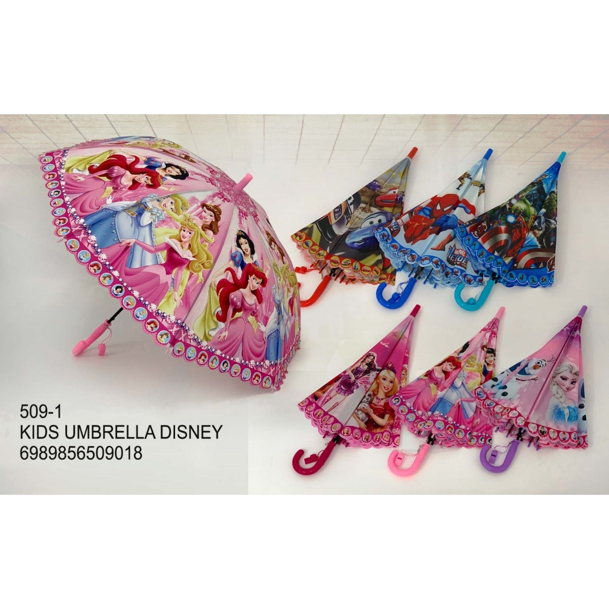 Kids Umbrella Disney Assorted