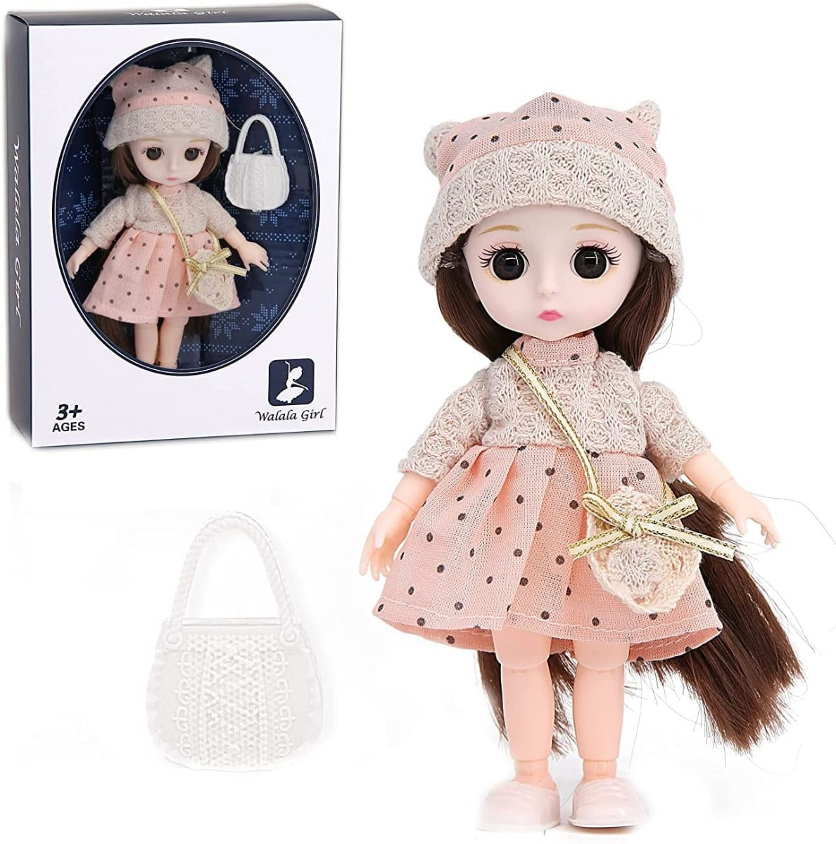 Walala 8inch Doll Long Hair with Movable Wrists
